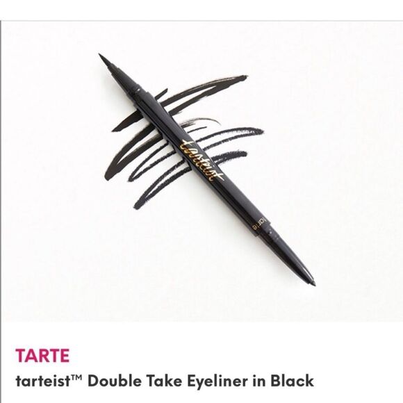 NEW Tarte Tarteist Double Take Eyeliner Black Waterproof - Picture 1 of 5